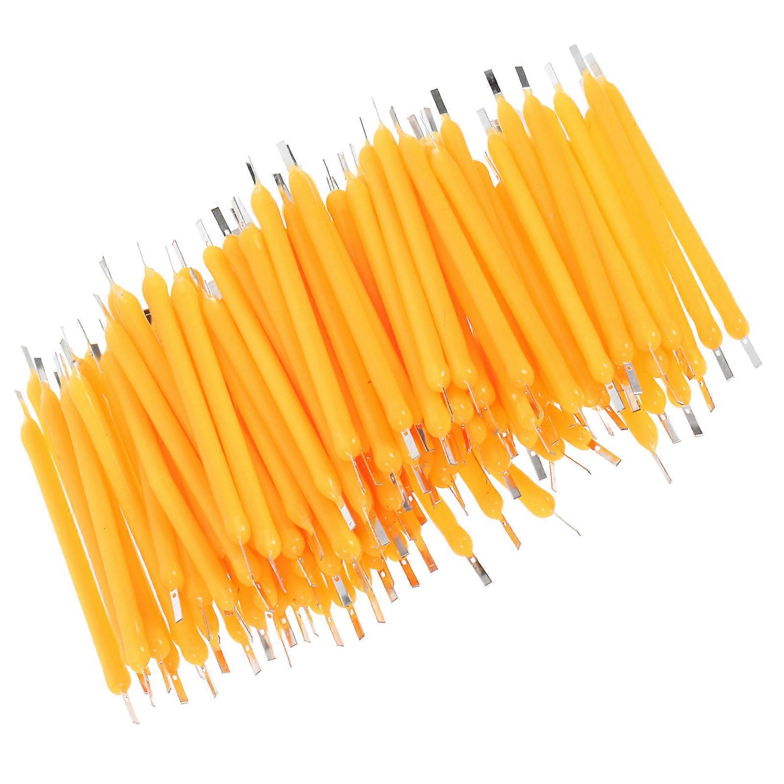 LED Filament Parts for DIY Orange Color Warm Atmosphere 100 Pieces 38mm