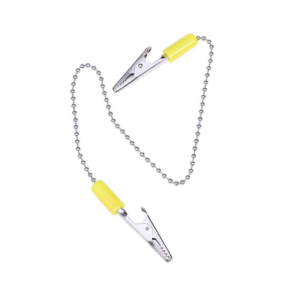 Metal Napkin Clip Chain Bib Holder Durable Long-Lasting For Drawing Studio 41x1.3x1.3cm 1Pcs