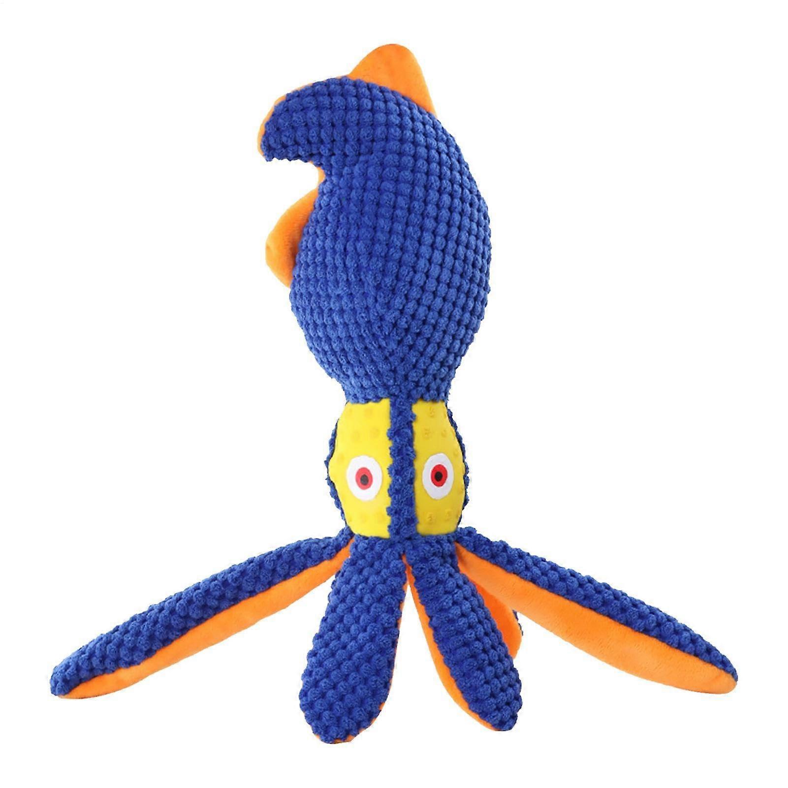 Dog Squeaky Toy Octopus | Soft Plush Interactive Chew Toy for Large Dogs, Perfect for Puppies and Holiday Gifts
