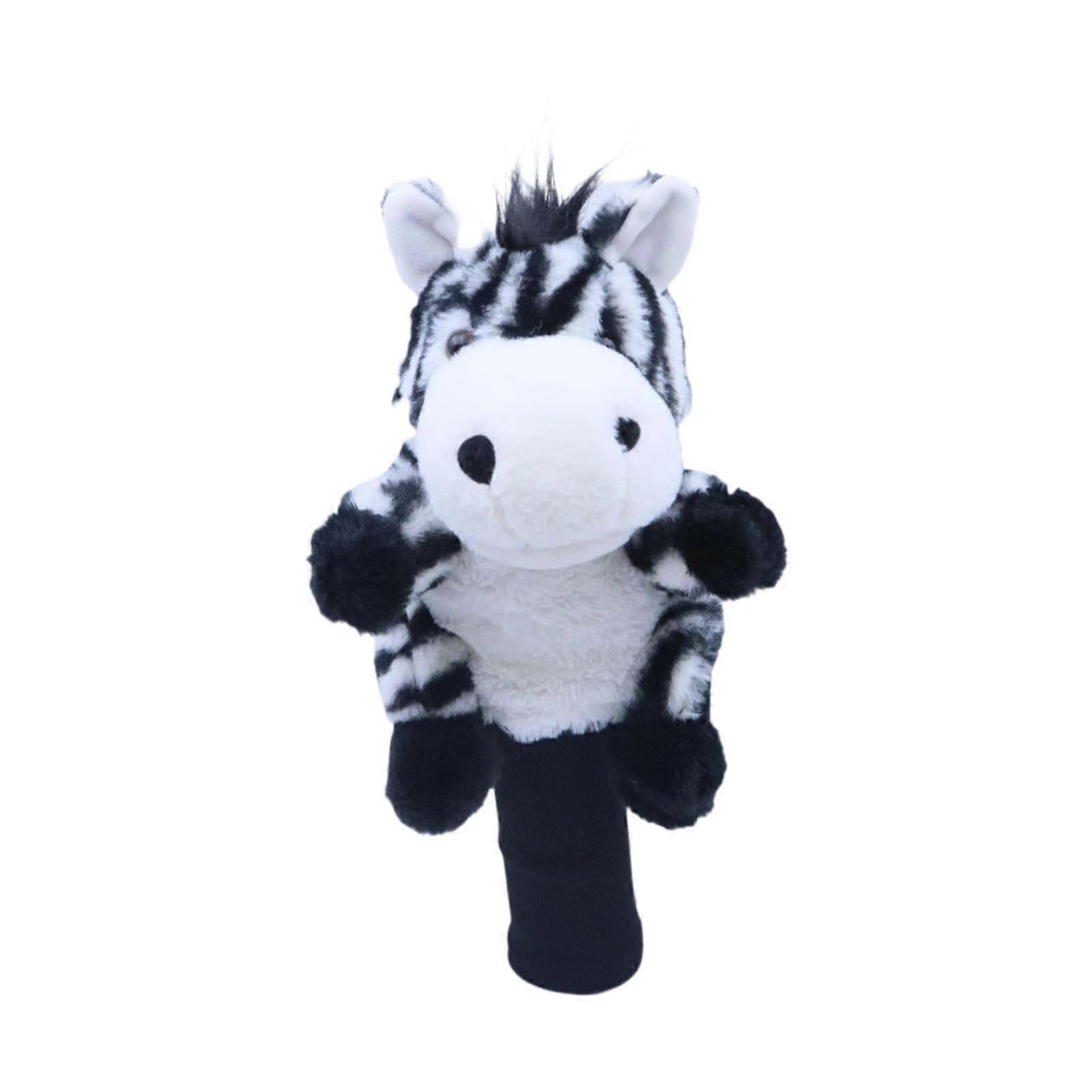 Golf Club Head Cover Wood, Scratch-Resistant Design, Durable Golf Equipment for Adults, Zebra Style, Training and Festivals