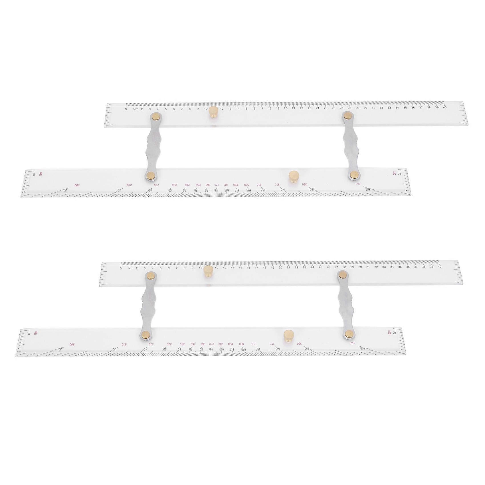 2X Marine Ruler Parallel Ruler Nautical Charts Parallel Ruler Mapping Points to Pull Parallel Ruler