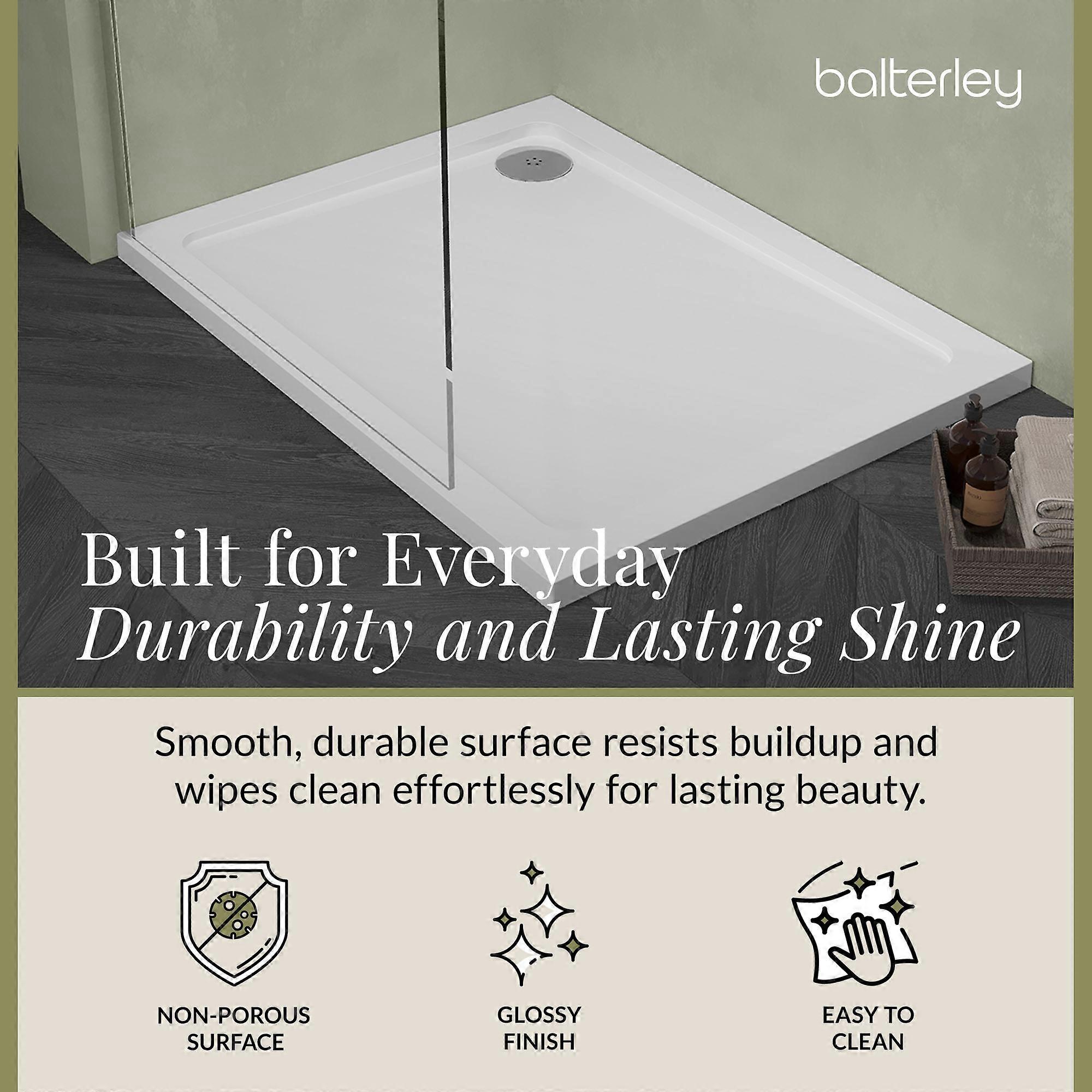 1500mm x 700mm Premium Rectangular Shower Tray - White