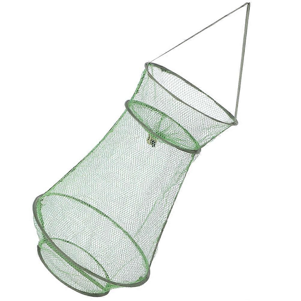 Fish Guard Netting Reusable Fishing Net Basket Outdoor Fishing Large Capacity Collapsible 1Set