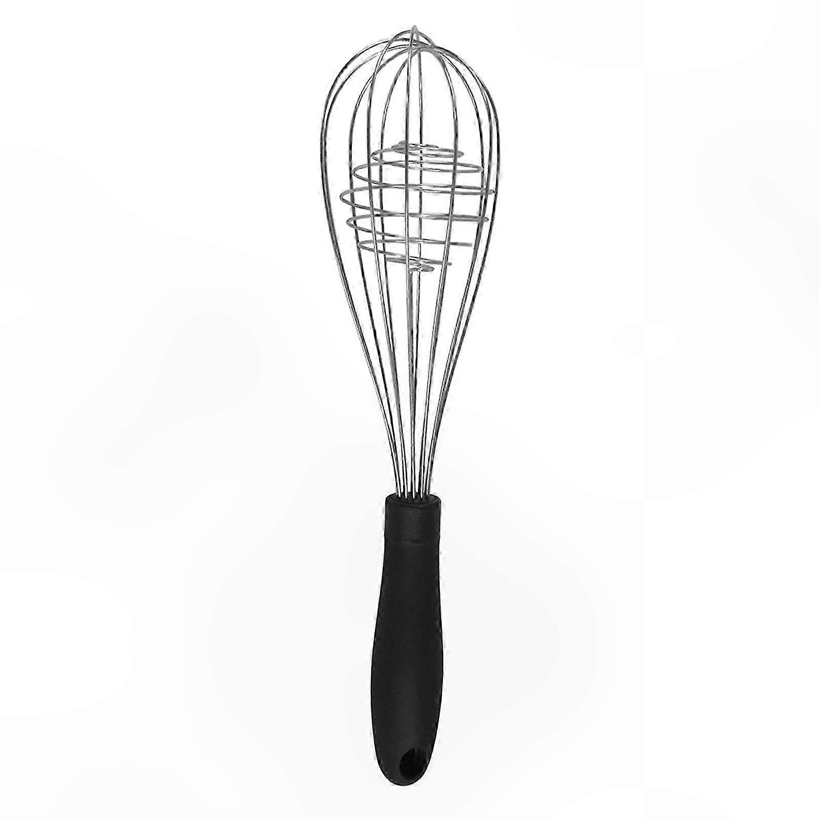 Stainless Steel Manual Egg Beater with Non-Stick Coating Ergonomic Handle for Easy Mixing