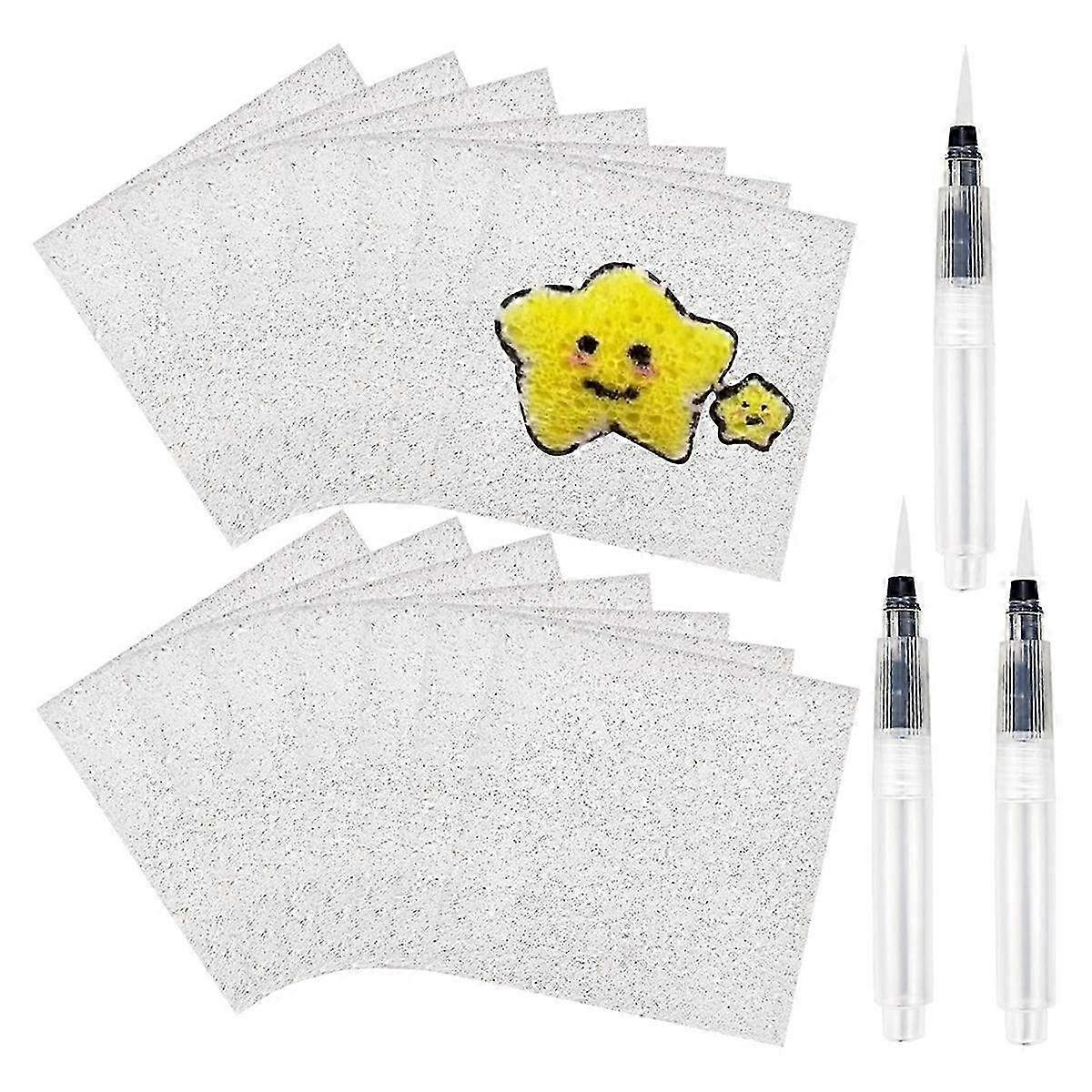 20PCS Foam Texture Painting Paper Set for Crafts - Vibrant Colors & Creative DIY Projects