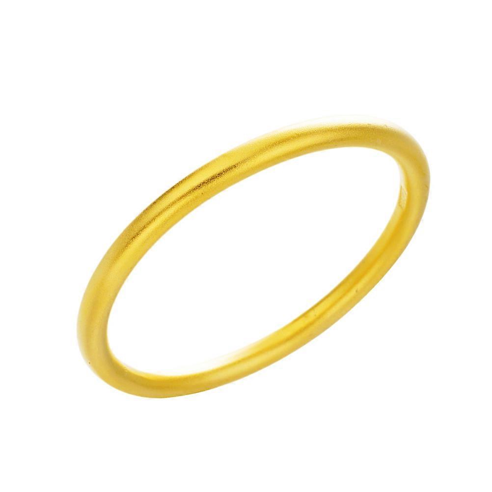 Elegant Women Bracelet with Sandblasting Design Made of Brass Golden Color Lightweight and Comfortable Size 60mm