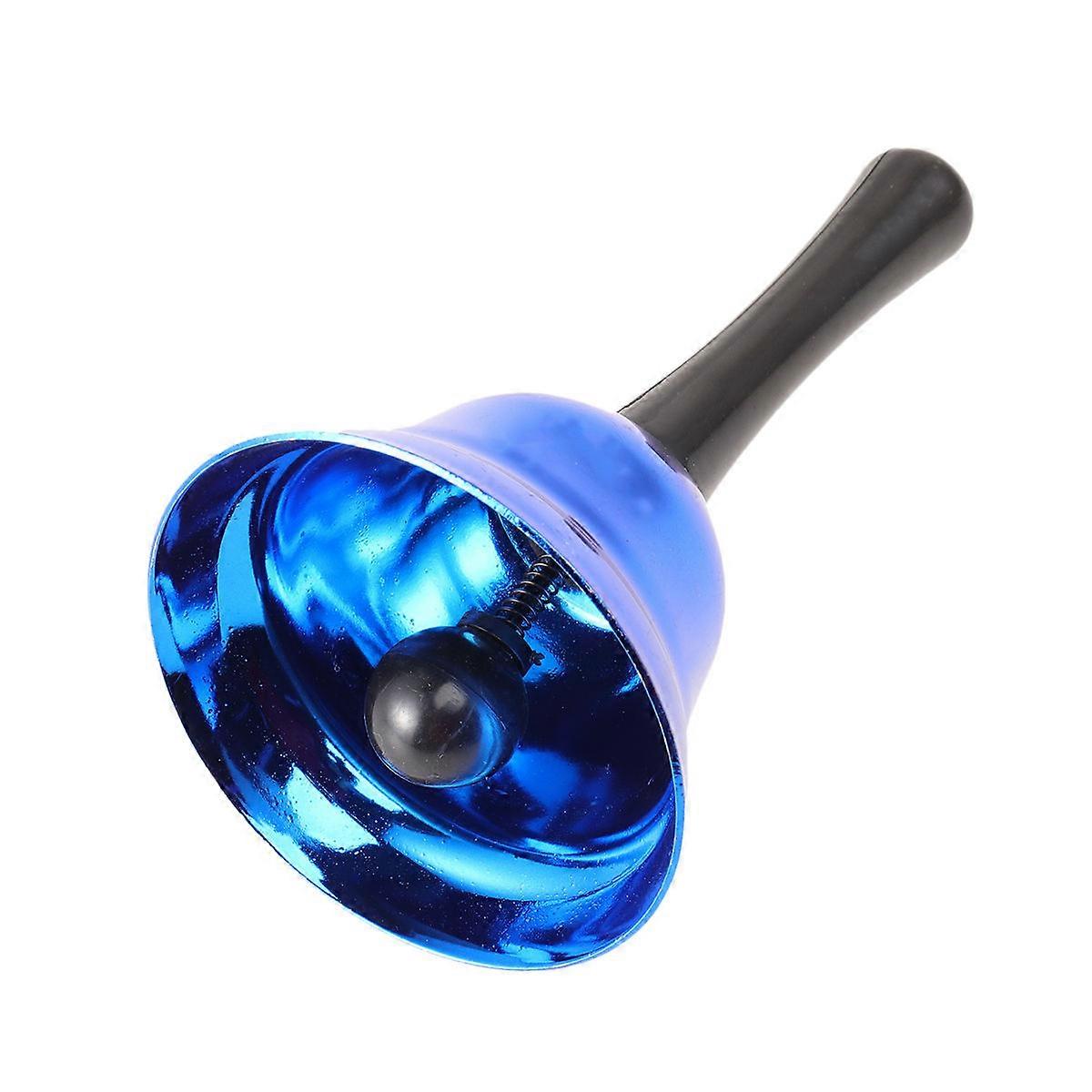 Blue Hand Bell Toy Made of Iron for Kids Playing Portable and Durable 1 Pc