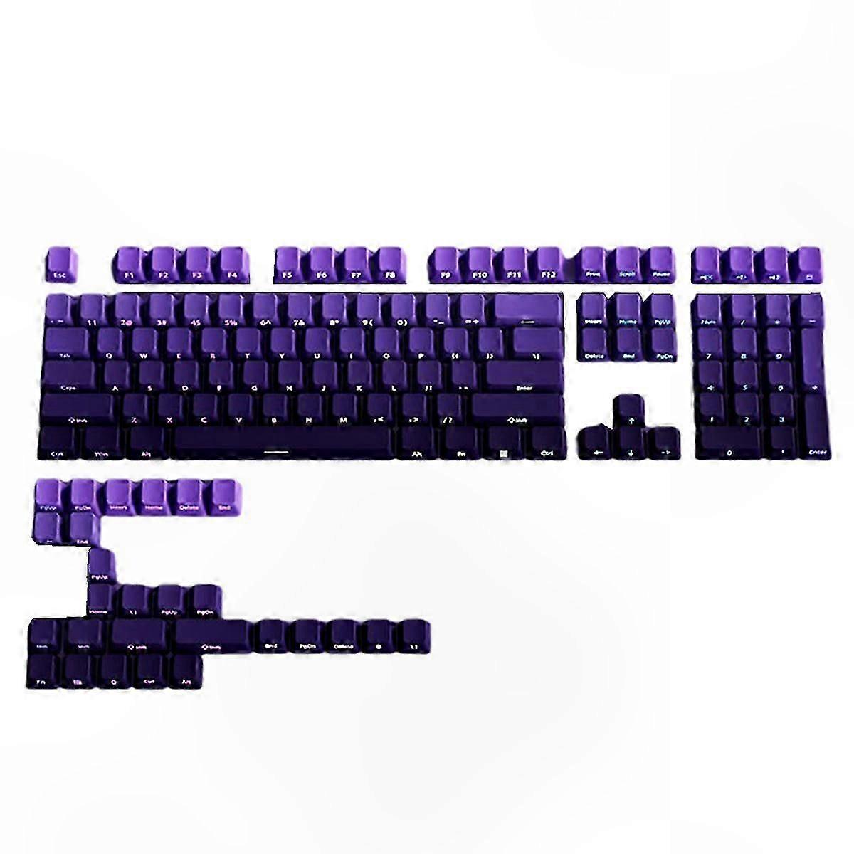 Purple Gradient Double Shot PBT Backlit Keycap Set for 130 Keys