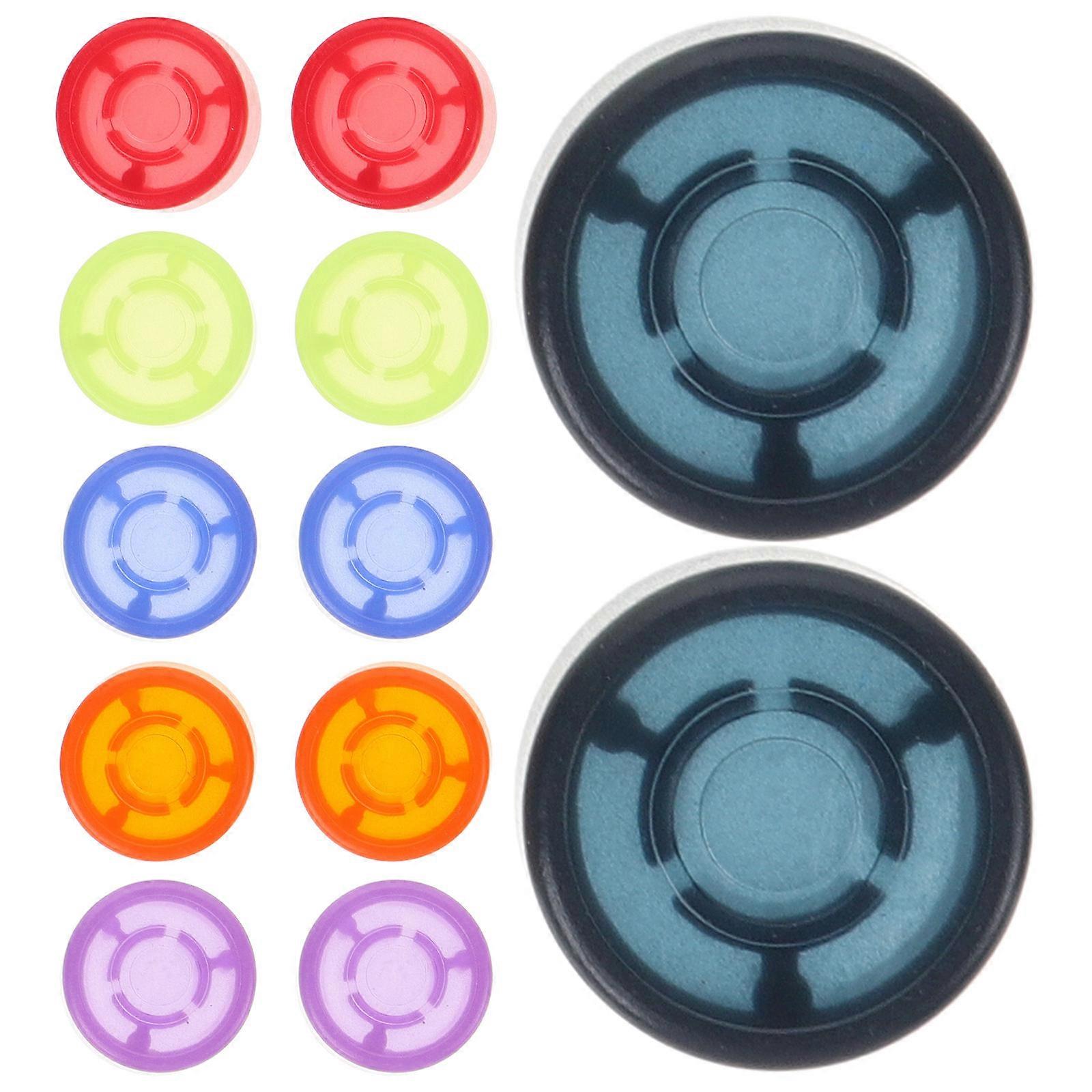 Guitar Effect Accessories 12Pcs Luminous Footswitch Toppers For Music Performance Round Shape Extend Service Life