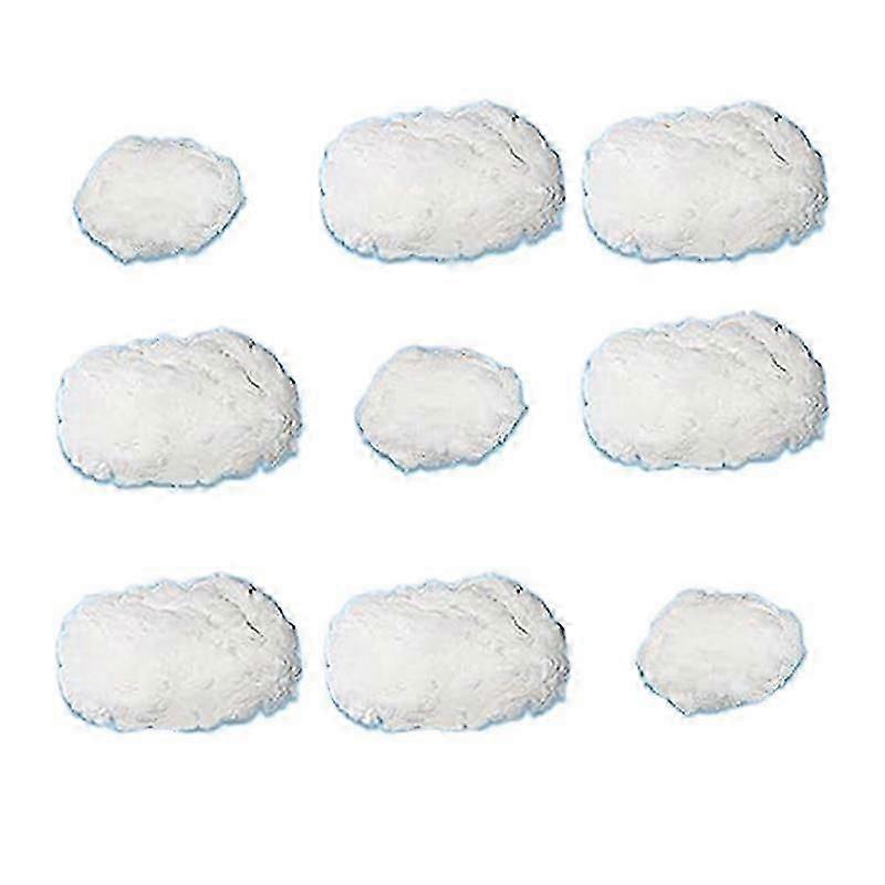 9PCS Clouds Decorations for Ceiling, Cotton Simulation Hanging Cloud Decoration, 3D Artificial Clouds Props