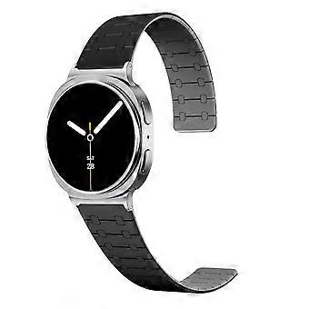 Correa de reloj magnética de silicona de dos colores para Samsung Galaxy Watch8 / Watch8 Classic