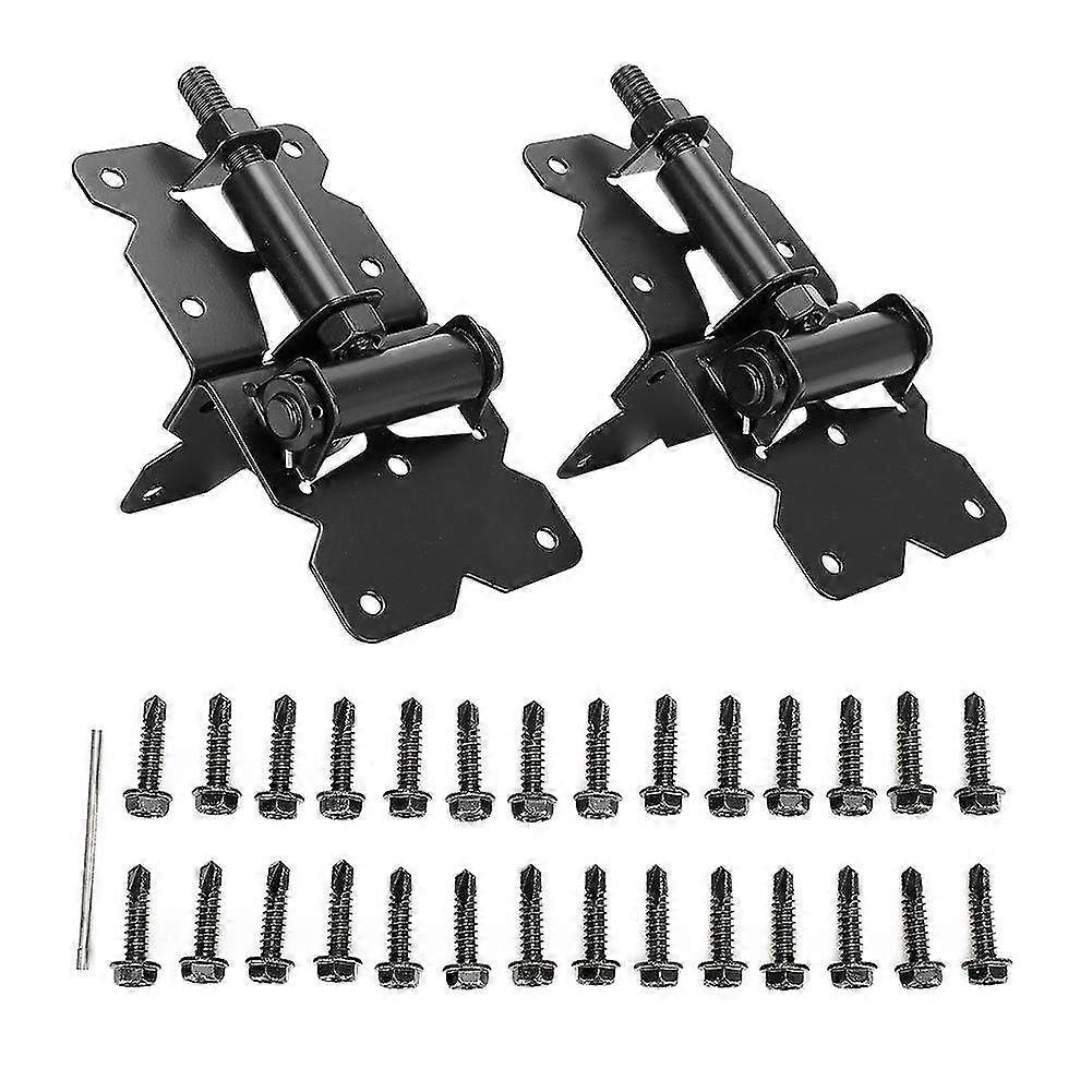 2-Piece Stainless Steel Fence Gate Hinges - Durable Garden Door Hardware Accessories for Secure & Smooth Operation