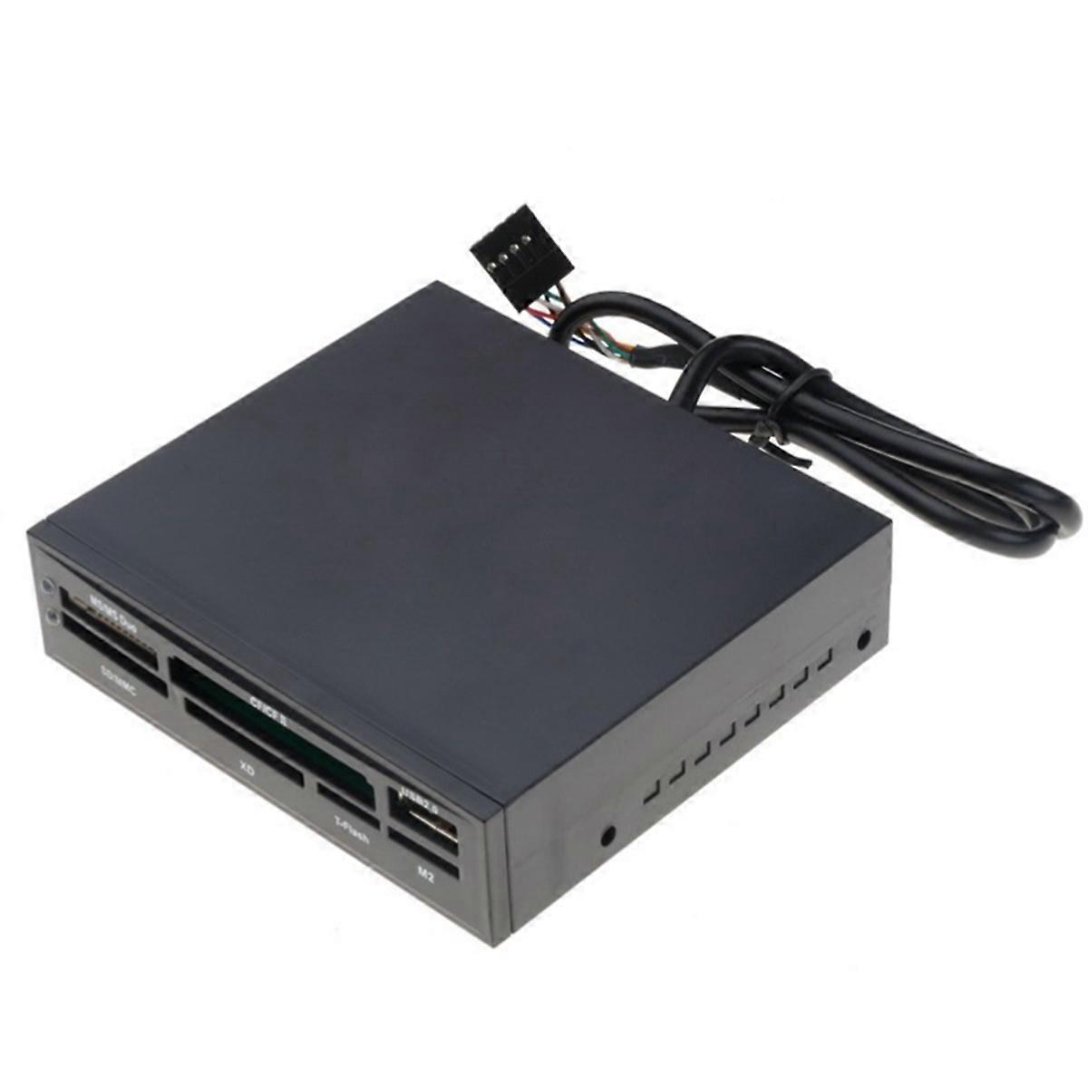 For PC Case Inbuilt Card Reader USB HUB TFlash Memory Card Writer Adapter for 3.5inch HDD Hard Disk