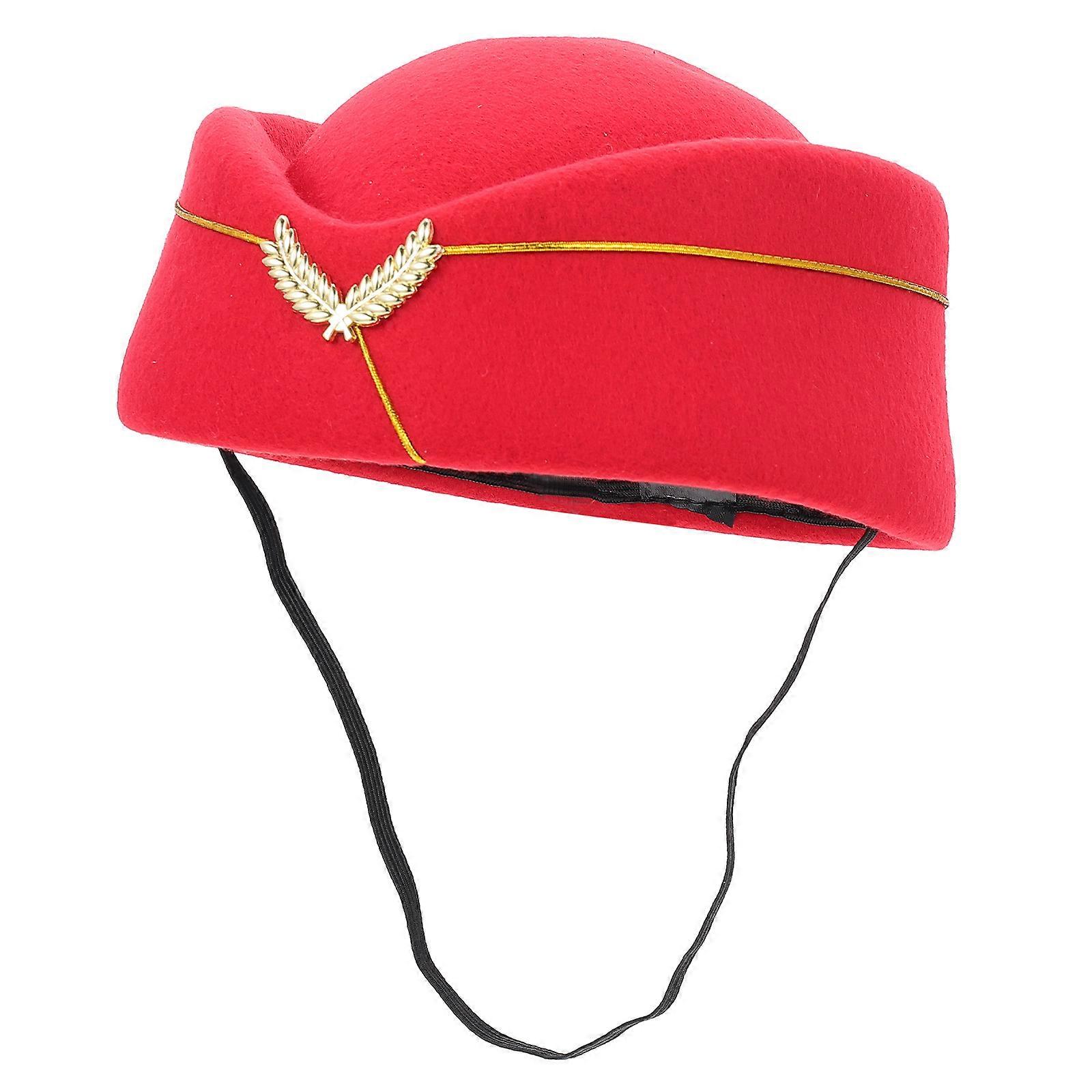 Stewardess Costumes Hats for Women, Versatile Stage Performance Accessory