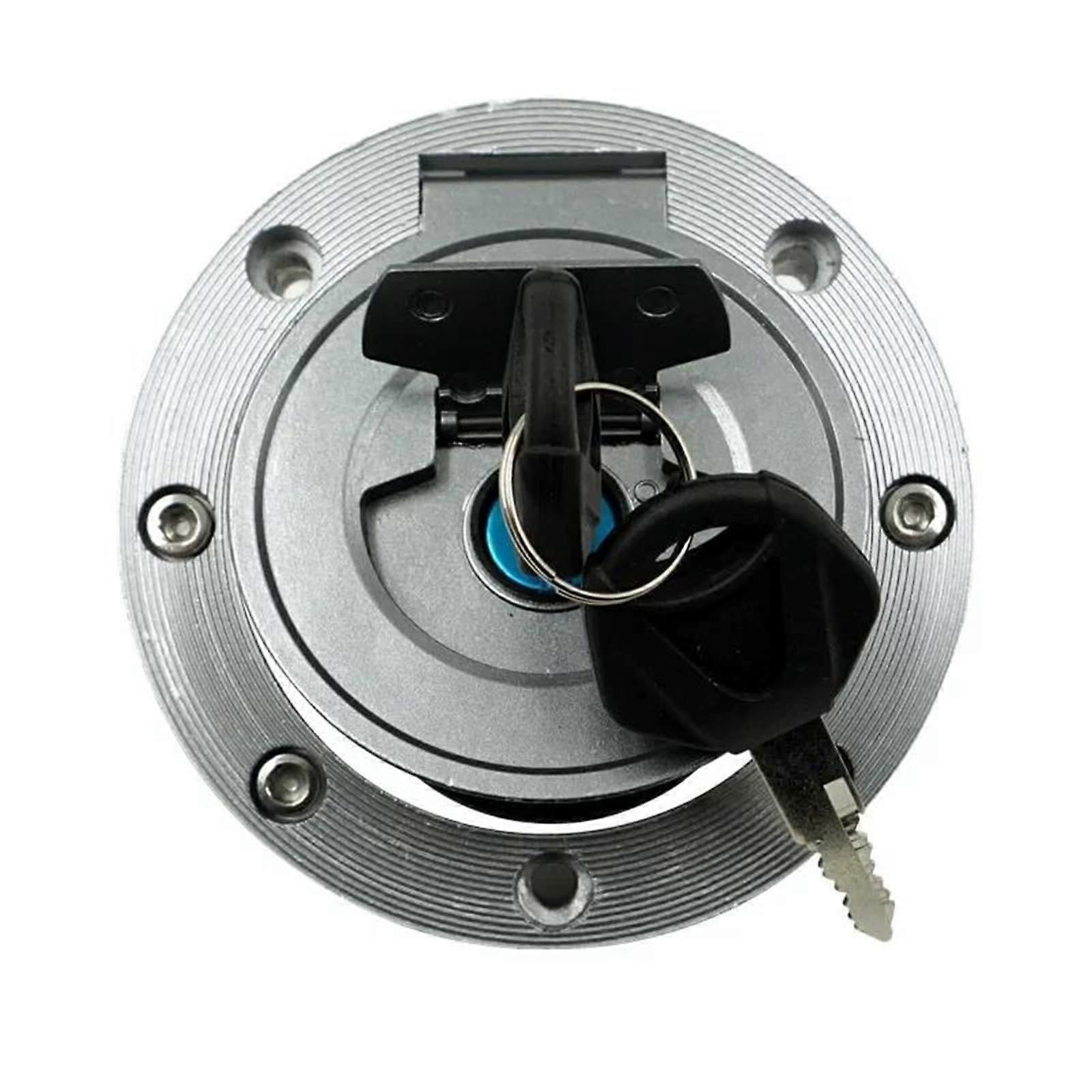 CNC Aluminium Motorcycle Fuel Tank Cap Lock for Yamaha YZF R6 R1 MT07 MT09 FZ1 FZ6R, Durable and Secure Design
