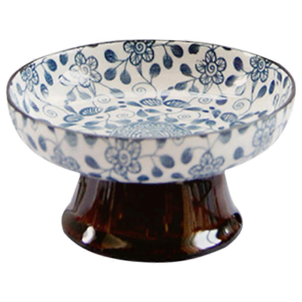 Desktop Serving Dish Ceramic Candy Container For Friends' Parties Round 1Set