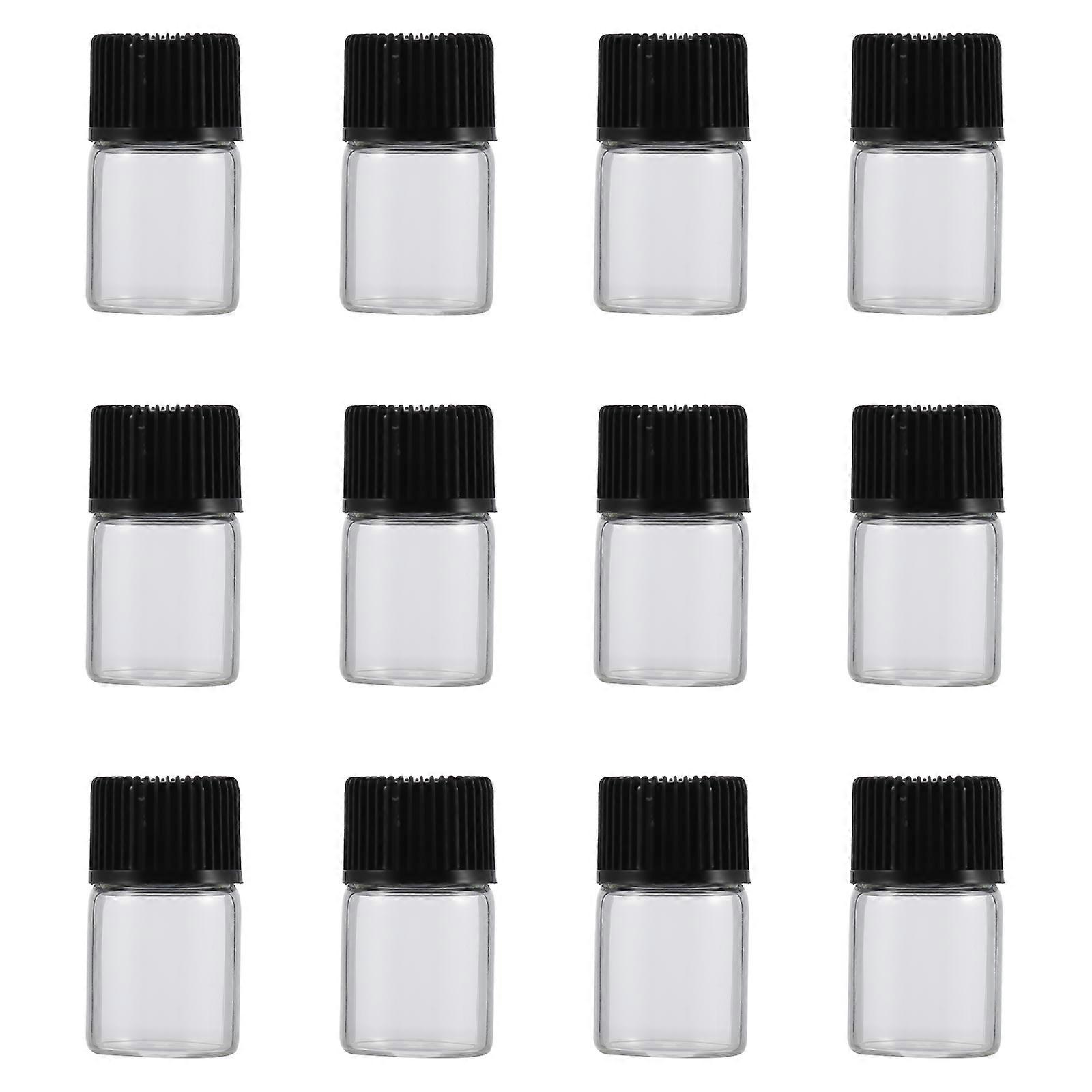 Prevention 1 Set 36Pcs 2ml Portable Glass Essential Oil Bottles Suitable For Travel And Sharing Samples