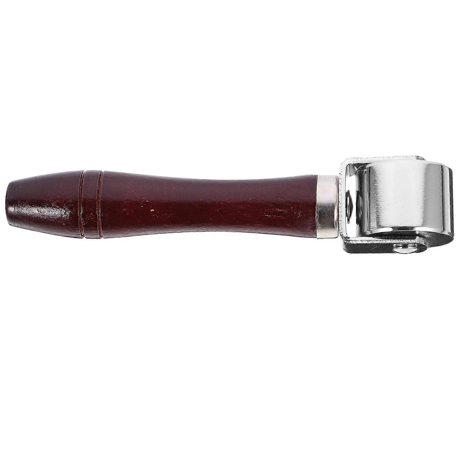 Wooden Handle Tool Hand Seam Roller for Home Use Coffee Color