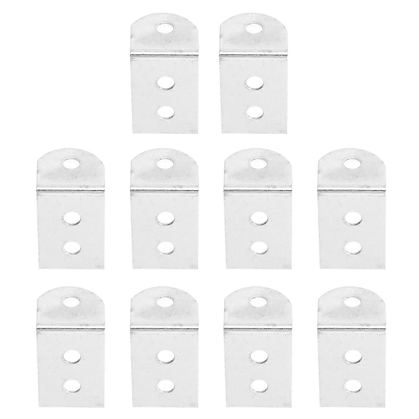 100PCS Metal Corner Braces for Photo Shelves – Durable Iron Angle Brackets with Pre Drilled Holes for Sturdy Drywall Installation