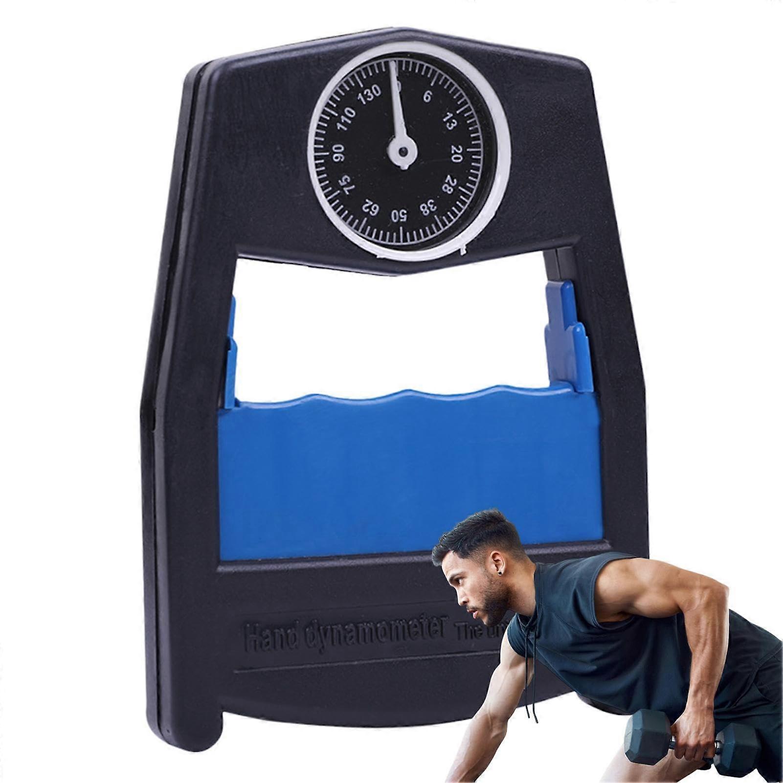 Grip Strength Tester Dynamometer Hand Grip Exerciser for Sports Fitness Home School Blue