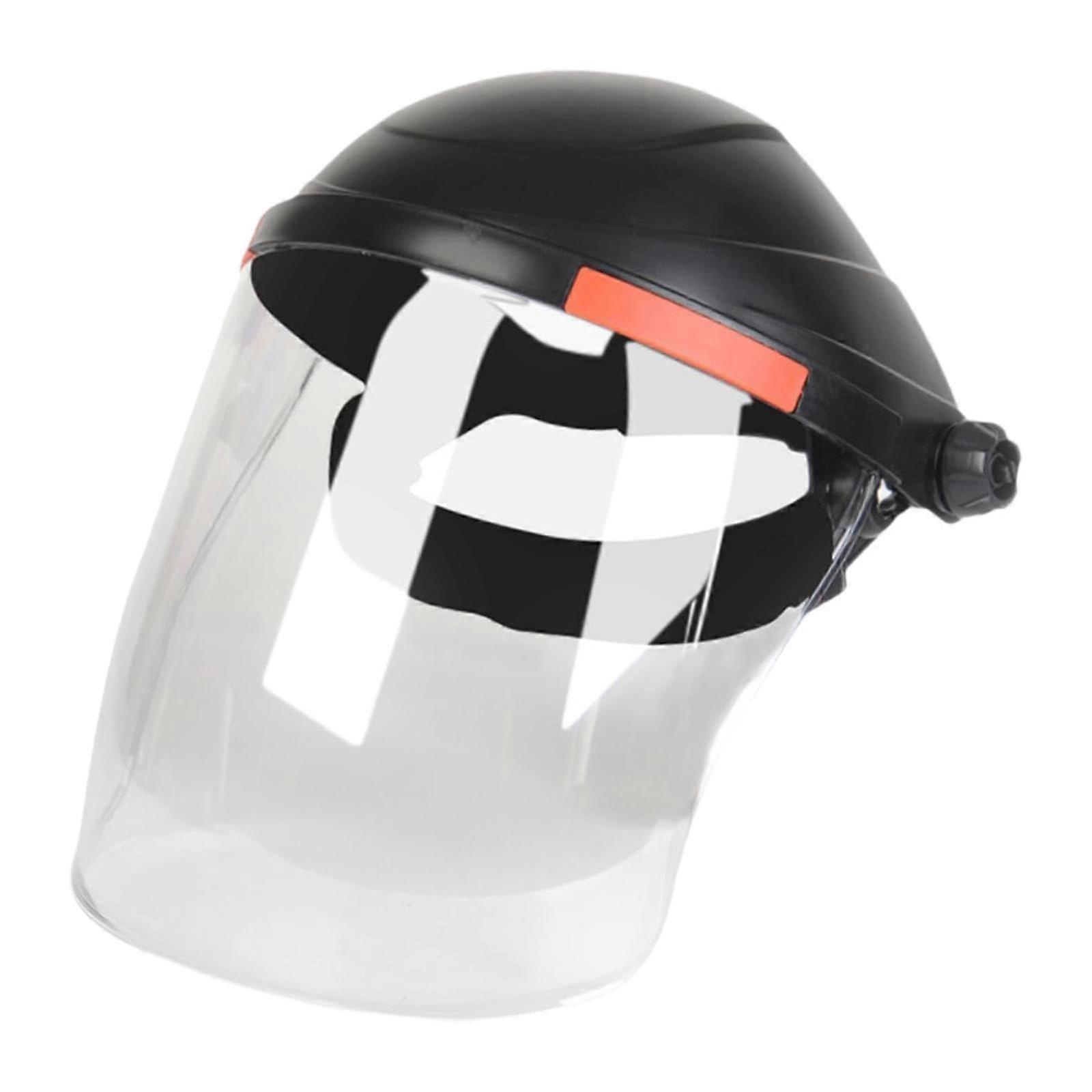 Face Shield for Welders with Protective Helmet, Portable, Impact-Resistant, Comfortable Black and Clear Welding Gear