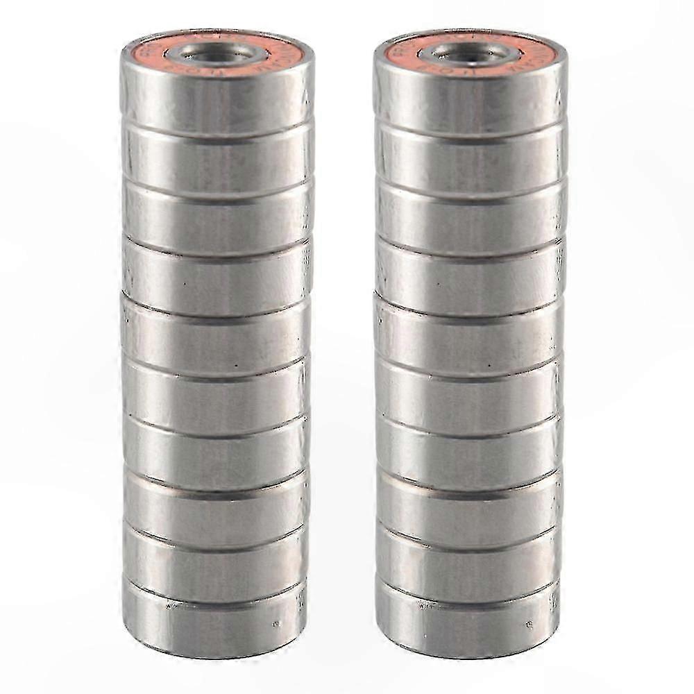 608-2RS ρουλεμάν skate, 20-pack υψηλής ταχύτητας για inline πατίνια, σκούτερ και skateboards