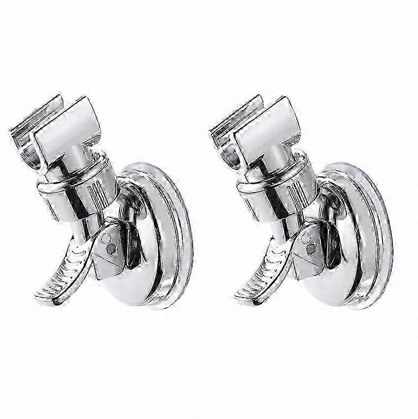 2-Pack Suction Cup Shower Head Holder, Adjustable and Waterproof, No Drilling Required
