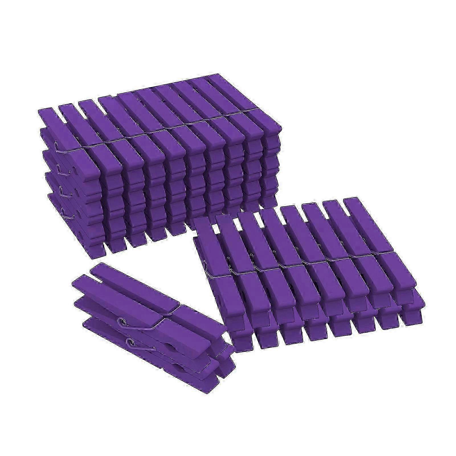 Compact size clothespins for art projects - 50pcs wooden picture clips portable