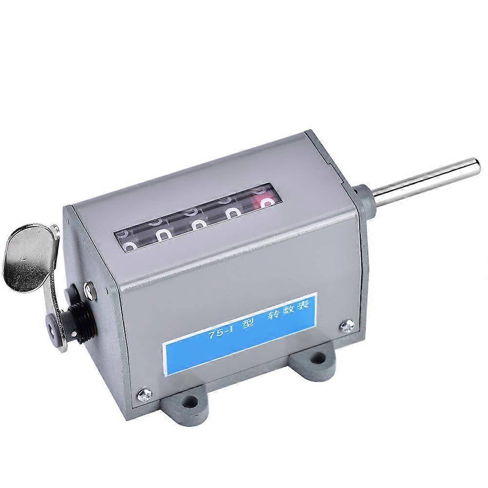 75 I Revolution Counter, 75 I 5 Counter Digit Display Mechanical Resettable Speed Counter, Mechanical Digits, Frequency Counter