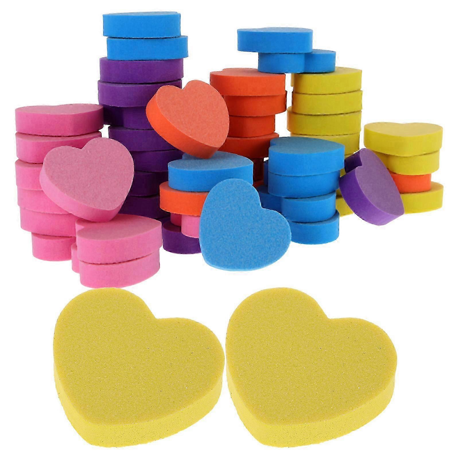 Grit Nail Buffer Block Manicure Tools Nail Technicians 50Pack4.00X4.00X1.00CMAssorted Color SZRH A-D