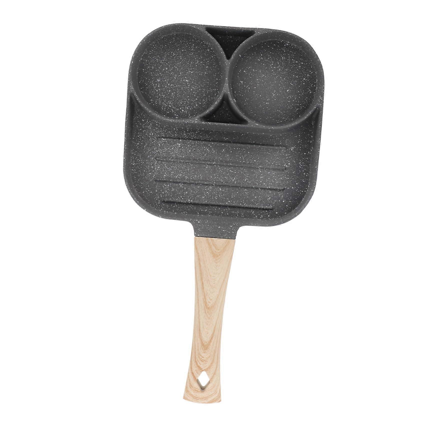 Egg Poacher Pan NonStick Frying Pan Lid One Egg Frying Omelette Maker Easy Clean