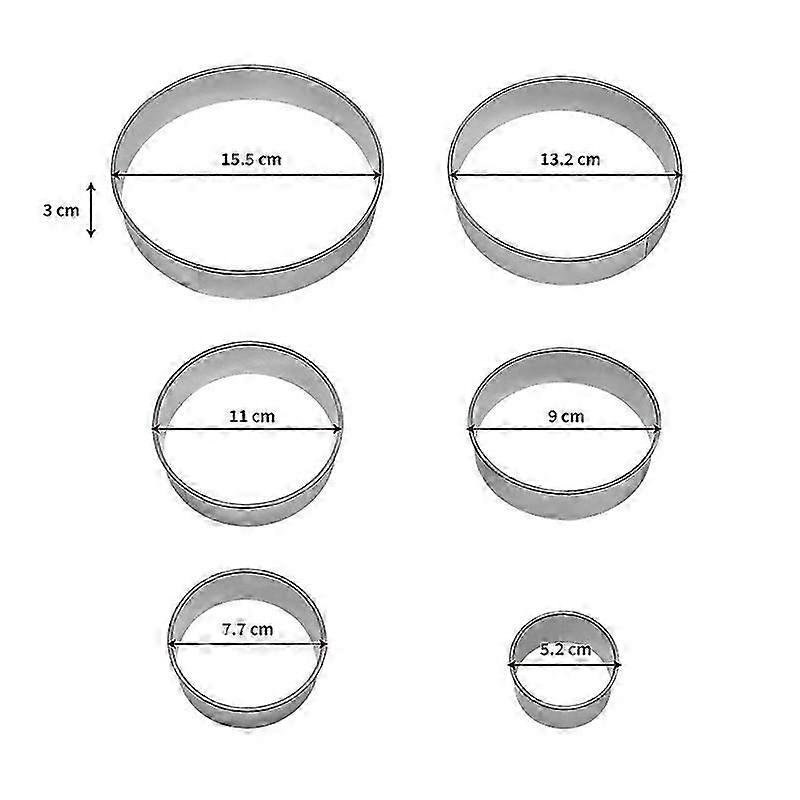 6 قطع إمبانادا الصحافة فطيرة قوالب الفولاذ المقاوم للصدأ الصينية زلابية الجلد Pierogi قواطع