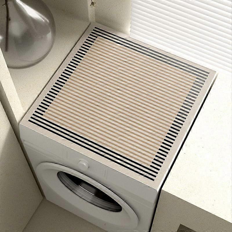 Waterproof Washing Machine Mat, Washer and Dryer Cover, AntiSlip QuickDrying, Dustproof, A2 Style, 60cm * 50cm