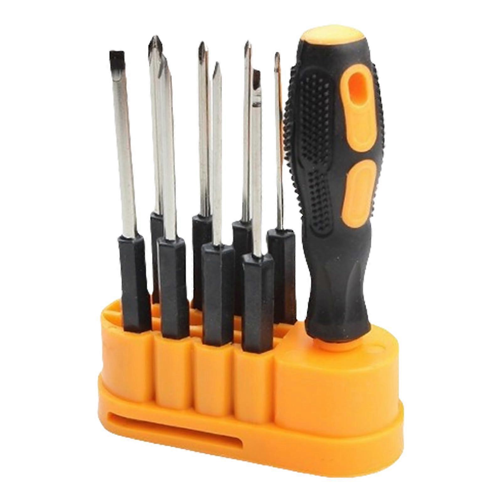 Compact 8PCS Screwdriver Set with Ergonomic Grip for Home Repair, Gadget Fixing, and Versatile Use
