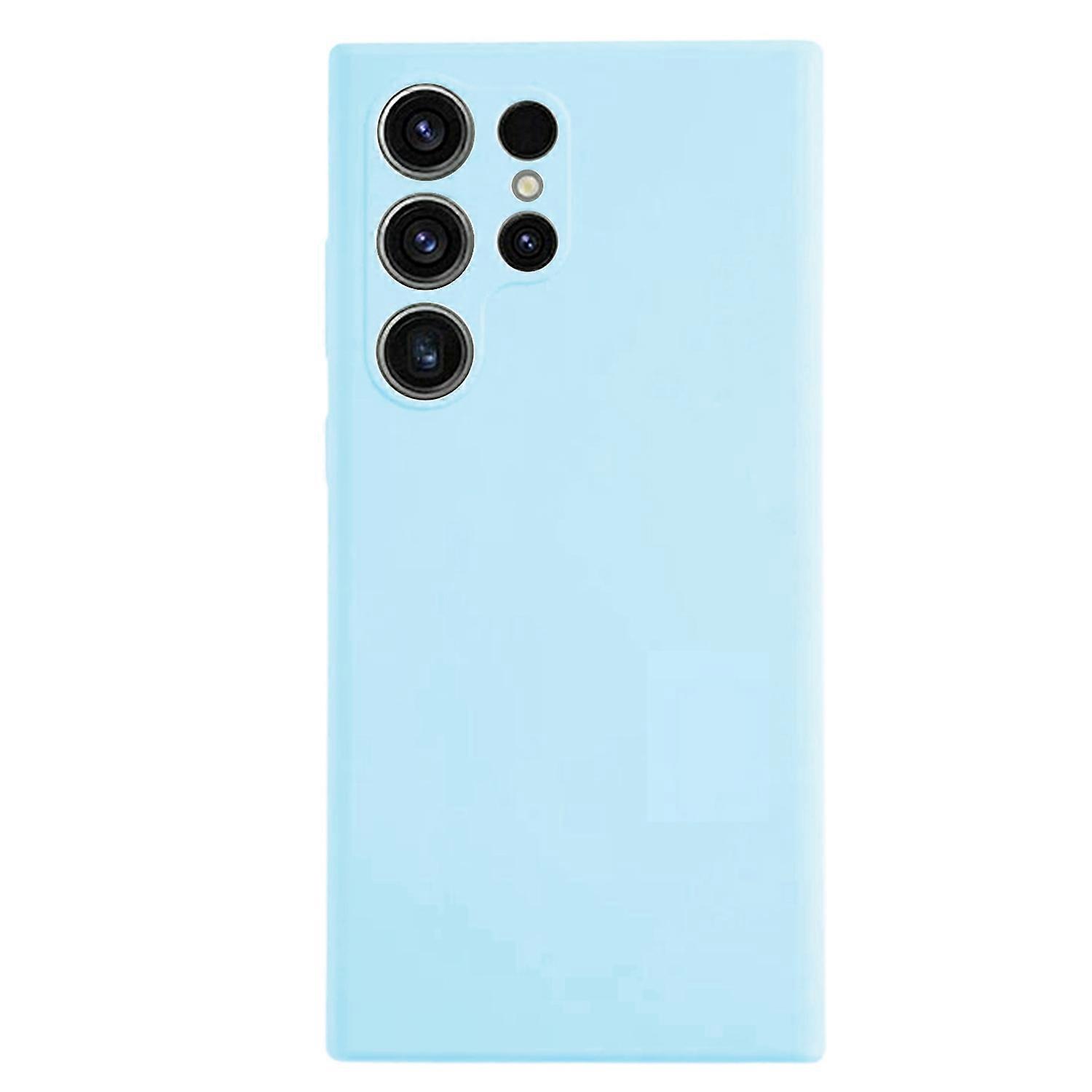 KALEBOL KLB-YTGJ002 For Samsung Galaxy S22 Ultra 5G Case Solid Color Liquid Silicone+PC Phone Cover