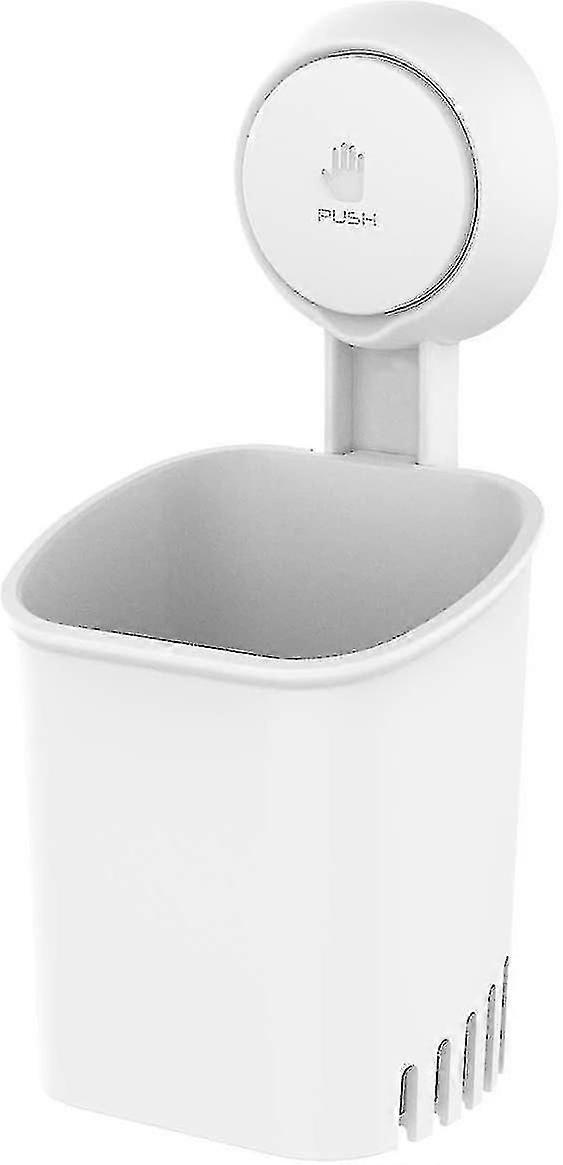 Toothbrush Holder  Suction Cup, Wall-Mounted, Drill-Free, Removable & Waterproof Self-Draining