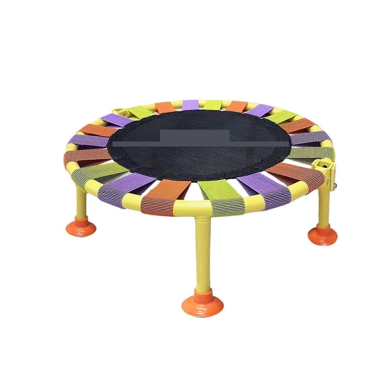 Mini Trampoline Mini Trampoline With 165 Lbs Max Load Foldable Silent Stable Jumping Bed Green