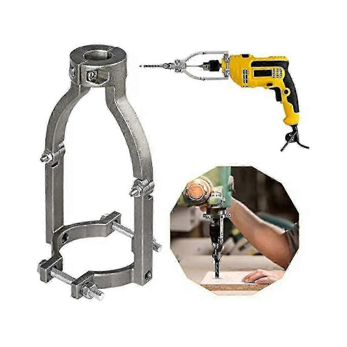 Mortising Drill Bit Adapter for Square Hole Drilling - Press Tool for Installation and Removal