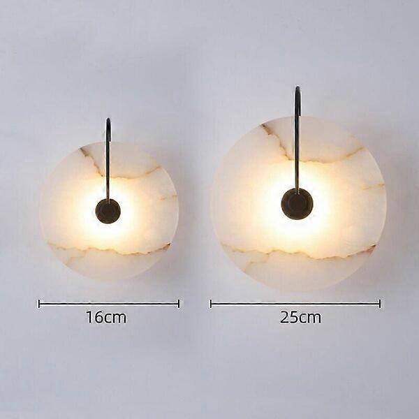 Cloud stone wall lamp, 16cm base diameter, unique natural marble texture