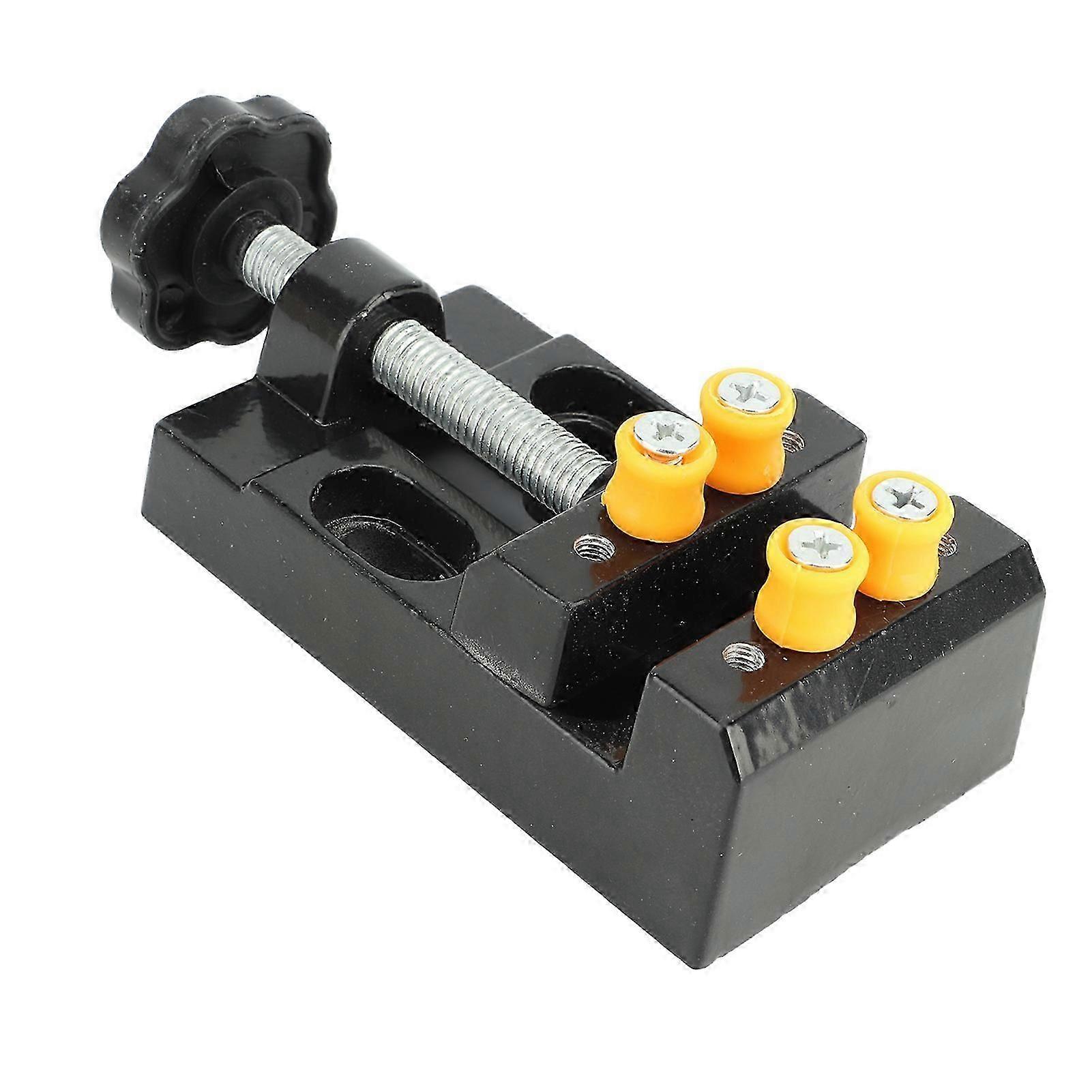 Mini Bench Vice Clamp Aluminum Alloy Mini Flat Clamp Opening Parallel Table Vise for DIY Sculpture Craft Carving Tool