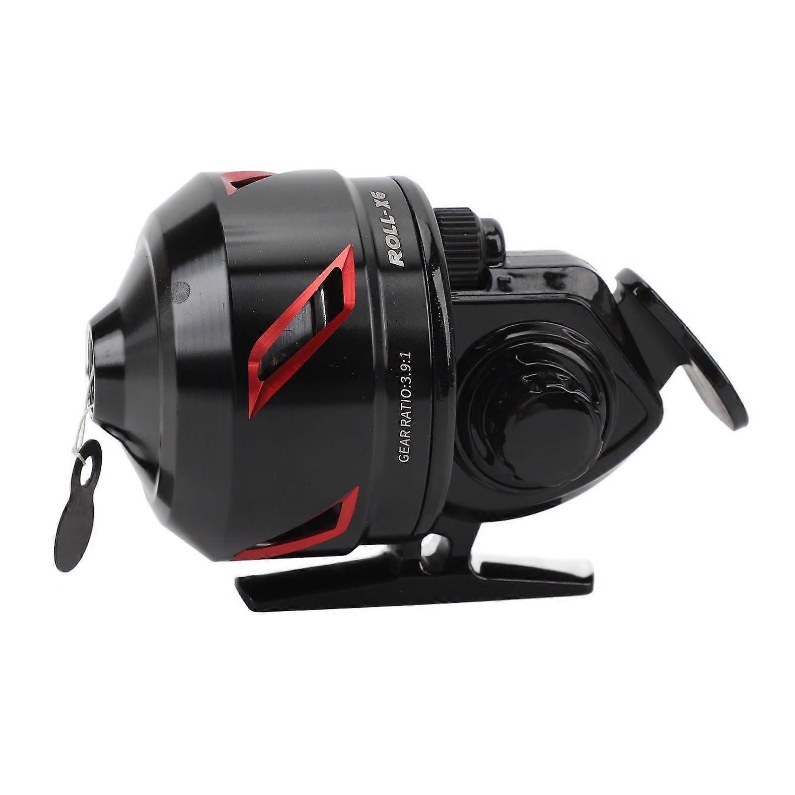 Fishing Reel High Speed 3.9:1 Gear Ratio 3+1 Bearing Reversible Handle for Left Right Retrieve Closed Face Reel Red