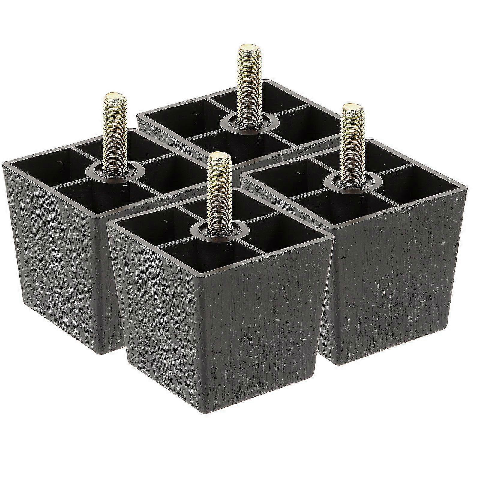 Replacement legs for furniture 4pcs square sofa feet with adjustable height