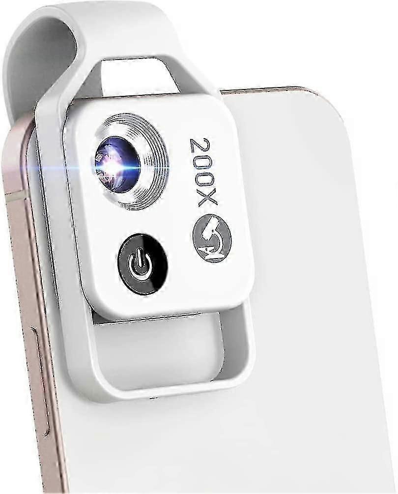 200x Handy-Mikroskop-Linse mit LED-Licht Tragbares Digitalmikroskop für Kinder