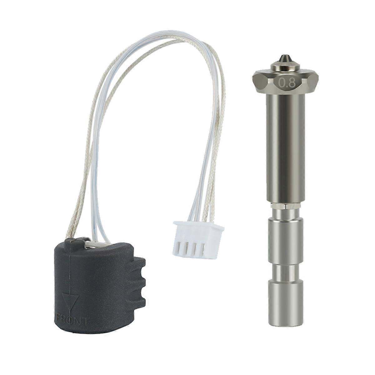 For 3 Max Hotend Integrated Hardened Steel Nozzle Thermistor Heating Component K3M Ceramic Hotend 0.8mm