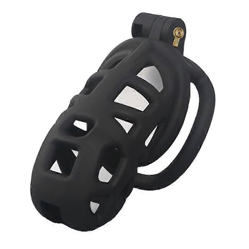 Chastity Cage for Men Men's Fitness Training Chastity Lock With 4 Fixed Arc Ring Sizes 42mm 45mm 48mm 52mm Small