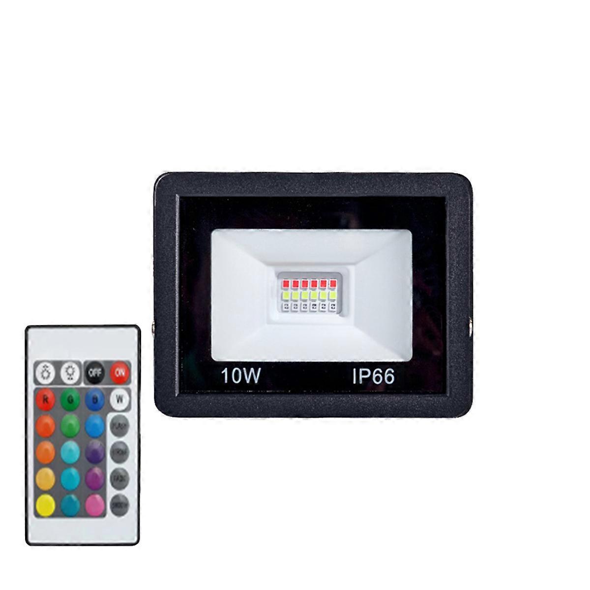 10W RGB Flood Light RGB Reflector IP66 LED Spotlight with Remote