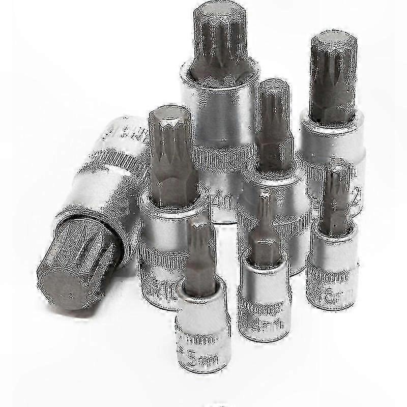 Durable 8-Piece Multi-Tooth Socket Set for M4-M16 Applications