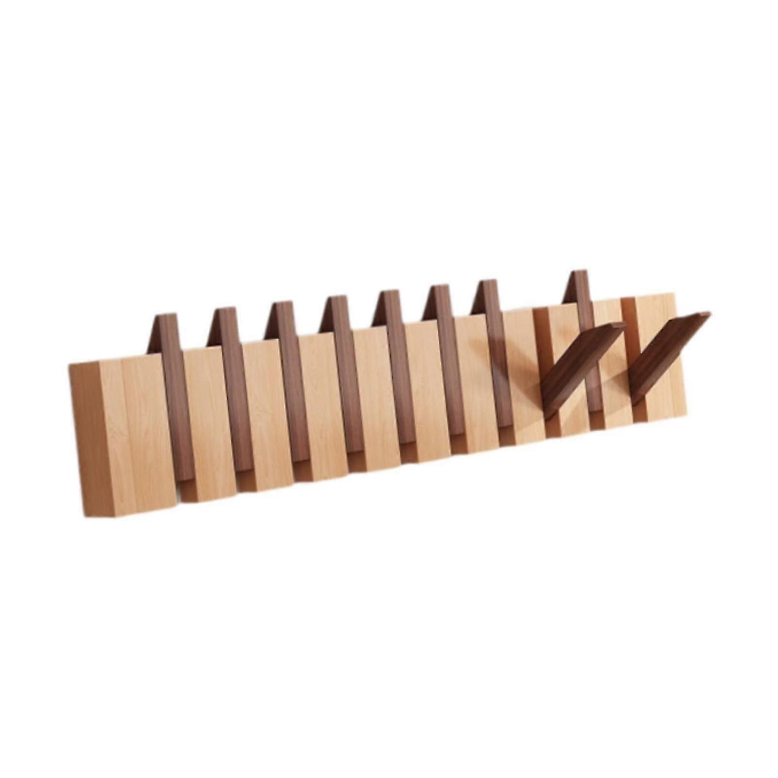 木製の壁に取り付けられたピアノコートラック玄関壁アートフックバッグリビングルーム4キー