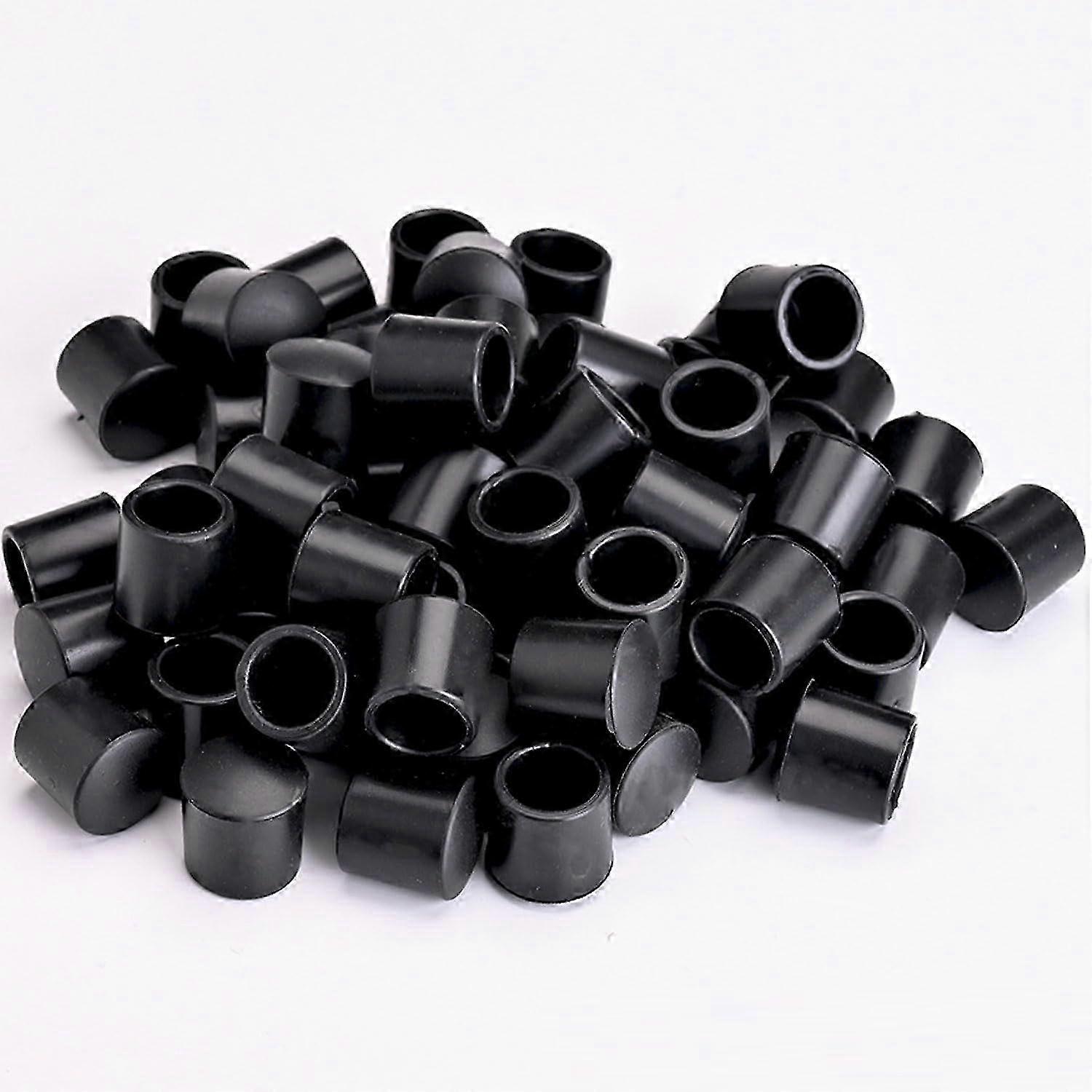 30 Pieces Door Stop Rubber Tip Replacement Black Silicone Replacement Door Stop