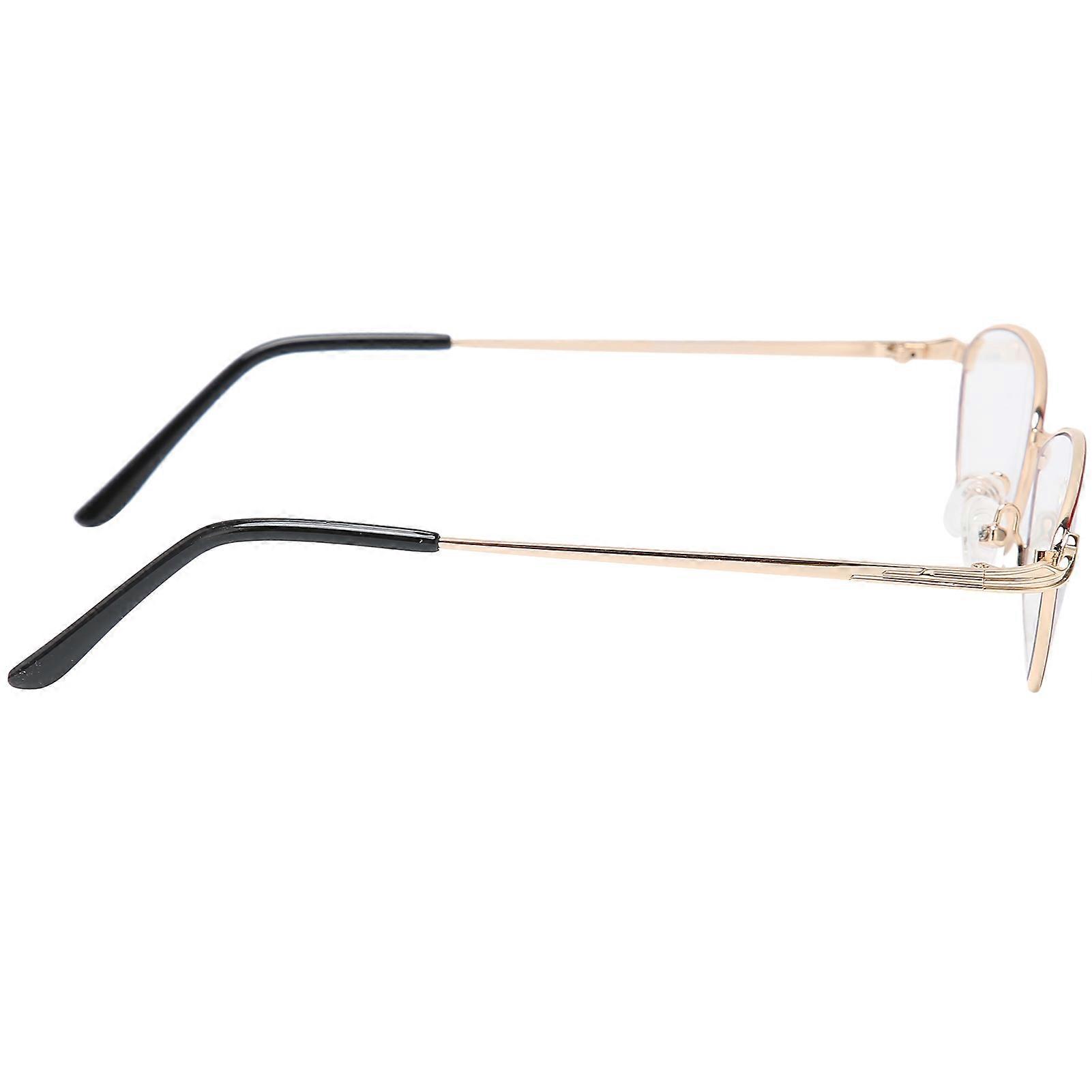 Red Frame Elderly Bifocal Reading Glasses +3.00 Blue Light Block